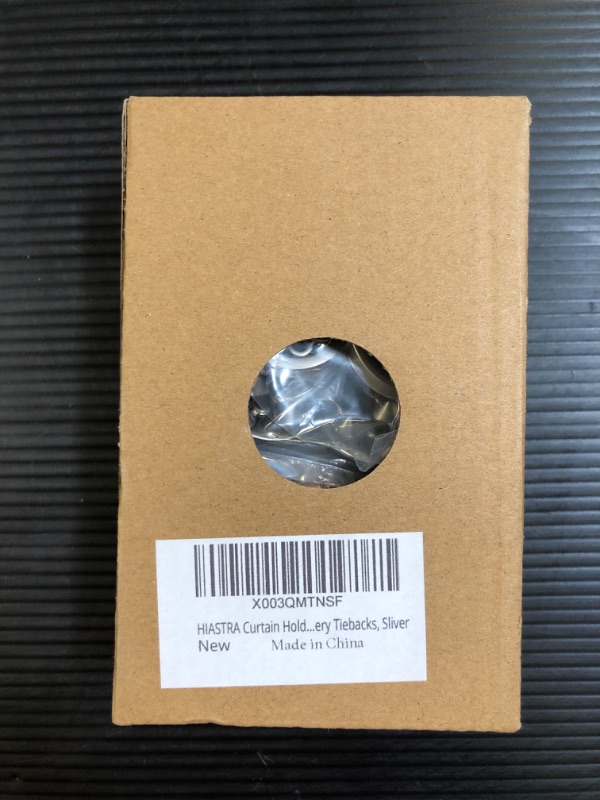 Photo 1 of 2 Pcs Curtain Holdbacks, Curtain Side Holders for Wall Decorative Mounted Curtain Drapery Tiebacks, Curtain Tie Back Hook Pull Backs for Drapes Window Home Decoration (Silver)