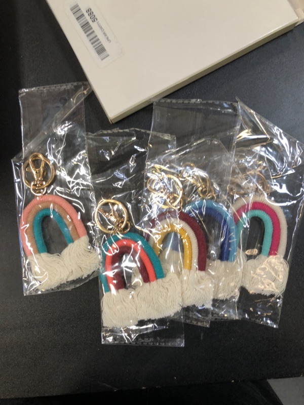 Photo 1 of 5pcs Rainbow Keychains 