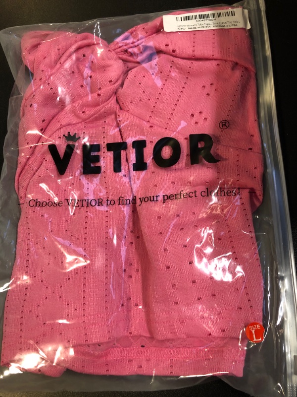 Photo 2 of VETIOR Going Out Tops for Women Summer Crop Tops Cute V-Neck Casual Y2K SIZE LARGE