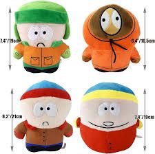 Photo 1 of Cioqlvz 4Pcs South North Park Plush Toys, Kyle Cartman Kenny Stan Doll Plushies Toy for Fans Game, Soft Stuffed Plush Ornaments Gifts for Kids Birthday Christmas Party Children Boys Girls Friends
