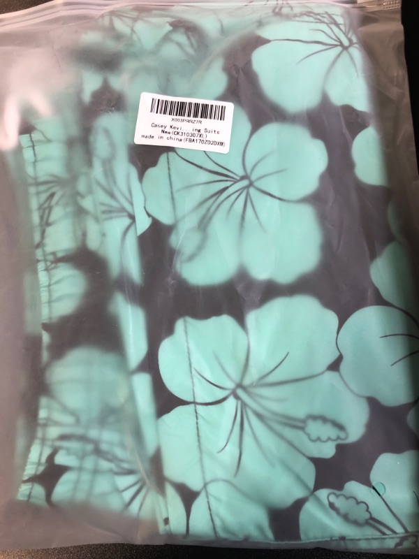 Photo 1 of Casey Kevin Mens Bikini Swimwear Low Rise Swim Briefs Pattern Swimsuit with Drawstring A5-ck3103-green Flower XL