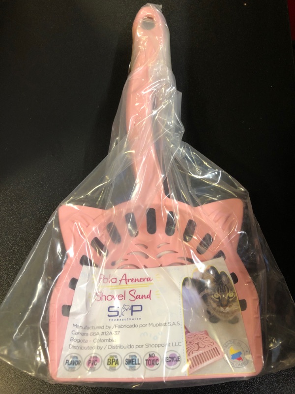 Photo 2 of Cat Litter Scoop | Ergonomic and Resistant Design | Original and with Litter Meter for a fair Cleaning in an Easy and Comfortable Way. (Ligth Pink)