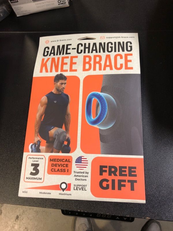 Photo 1 of DR. BRACE ELITE Knee Brace For Knee Pain, Compression Knee Sleeve With Patella Pad For Maximum Knee Support And Fast Recovery For Men And Women-Please Check How To Measure Video (Neptune, Medium)