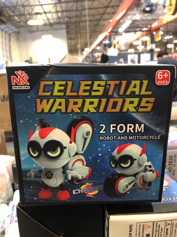 Photo 1 of Celestial Warriors- 2 form robot and motorcycle