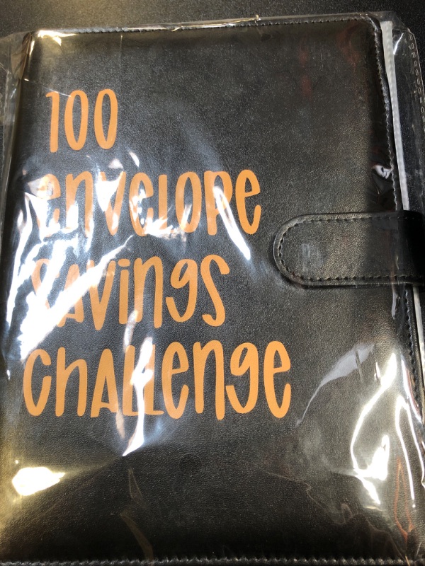 Photo 2 of 100 Envelopes Challenge Binder,A5 Money Saving Challenges Binder Kit,Savings Budget Binder with Cash Envelopes and Easy Fun Way to Save $5,050 (Black)