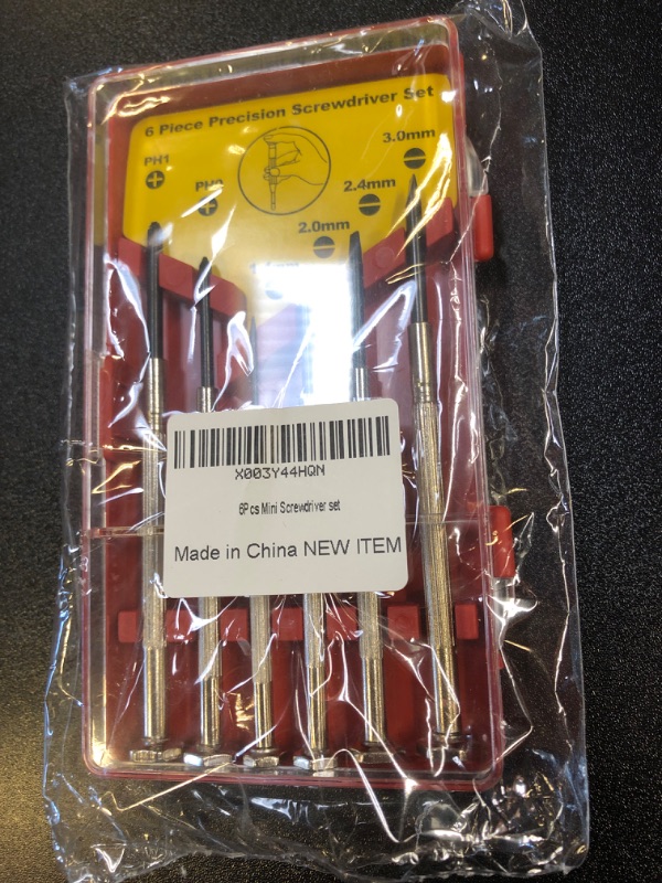 Photo 2 of 6PCS Red Mini Screwdriver Set