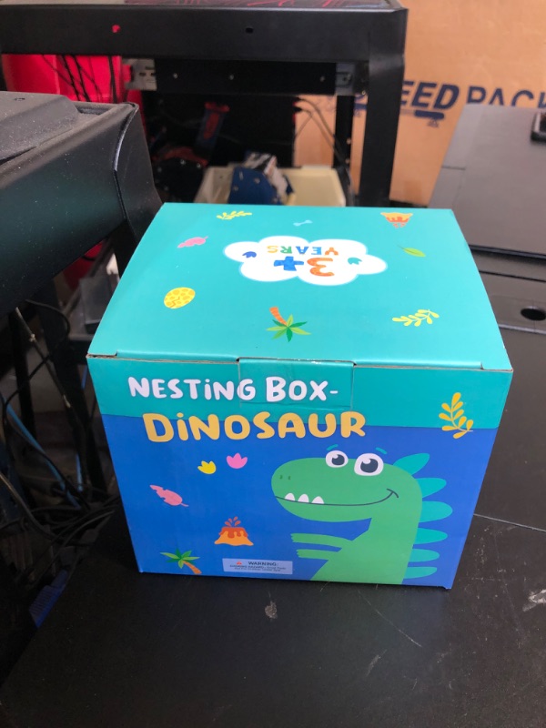 Photo 1 of Dinosaur Stacking Sorting Toys Blocks for Toddlers Baby, Kids Number Learning Counting Nesting Boxes with Dinosaur Toys, Montessori Preschool Toys Gifts for Boys Girls