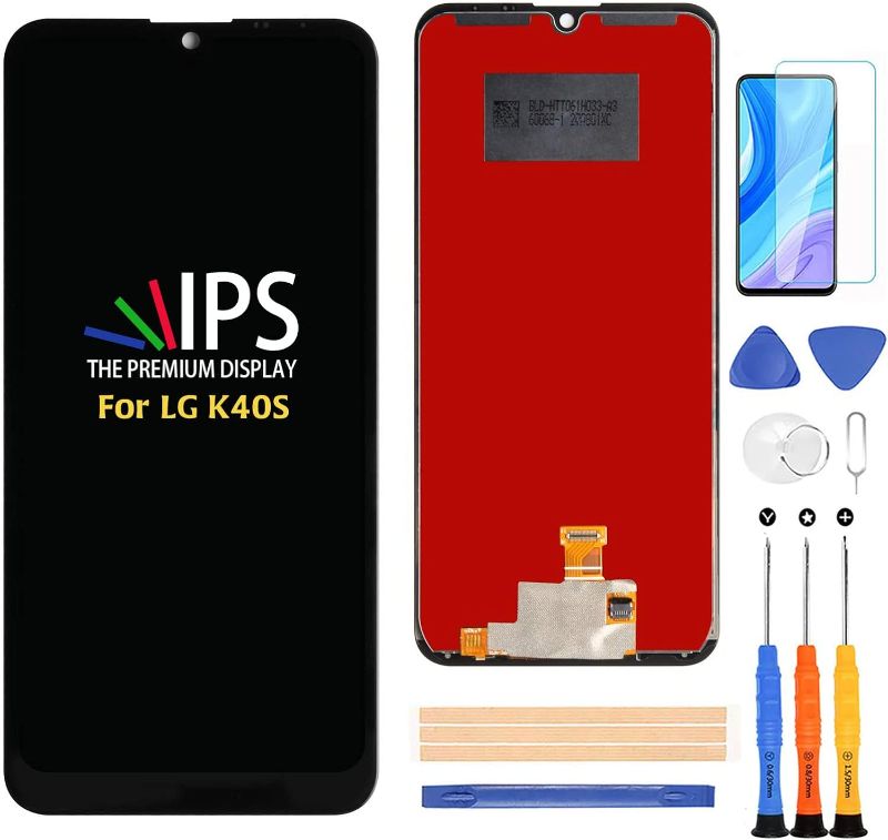 Photo 1 of for LG K40S X430 2019 LMX430HM LM-X430 Screen Replacement Touch LCD Display Digitizer Glass Full Assembly with Screen Protector+Repair Tool Kits

