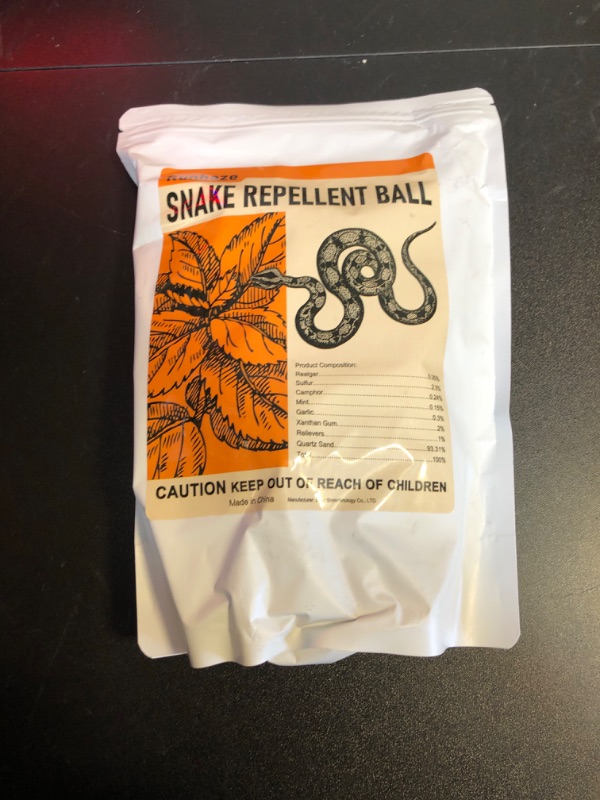 Photo 2 of runhaze 24 Packs Snake Away Repellent for Yard Powerful Be Gone Pet and Children Safe Ball for Outdoors Indoors Defence Camping Fishing Lawn Garden Home Control 24 balls/bag