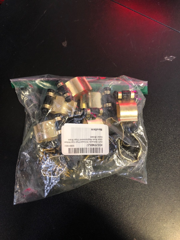 Photo 1 of ISZY Billiards 10 Count Pool Cue Billiard Stick Rack Replacement Clips Brass Color