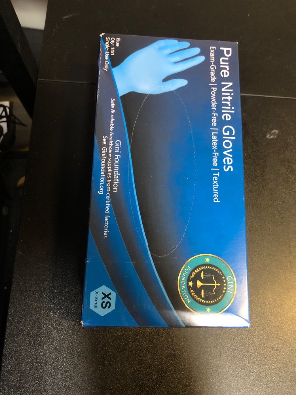 Photo 1 of 100pcs Disposable Nitrile Gloves Powder/Latex Free Size XS
