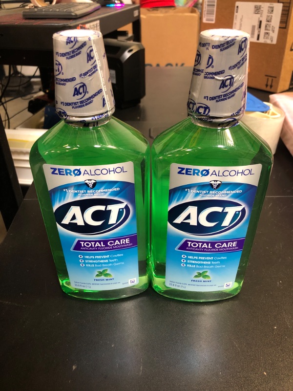 ACT Total Care Zero Alcohol Anticavity Fluoride Mouthwash 33.8 fl. oz ...