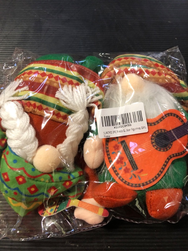 Photo 2 of 2 Pack Cinco De Mayo Decorations Fiesta Gnomes Plush Faceless Doll Tomte for Mexican Taco Tuesday Summer Home Kitchen Tiered Tray Decorations Holiday Dwarf Mexican Carnival Collection Figurines Gifts