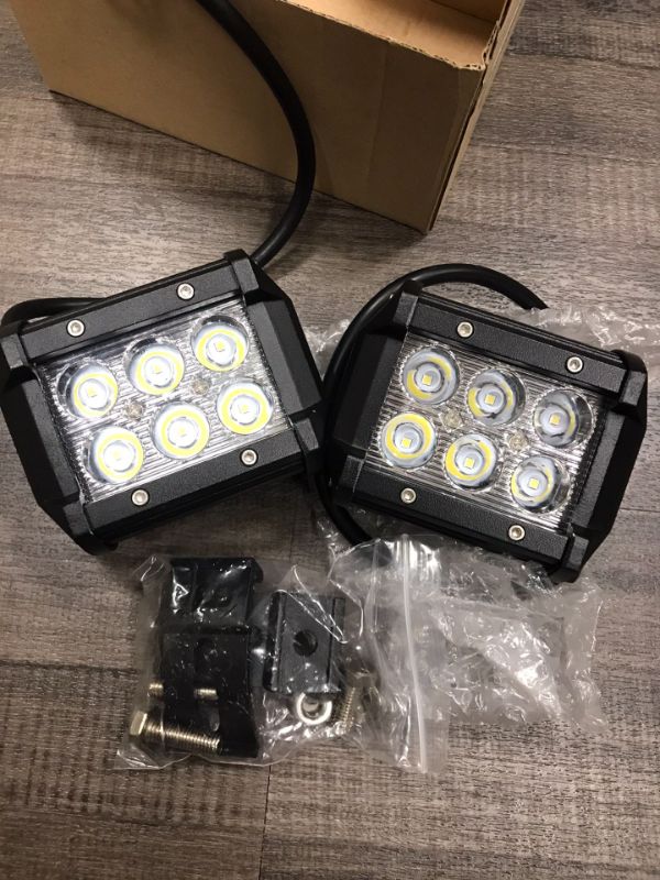 Photo 1 of 18w LED Pod Lights White - New Bottom Mount With Brackets