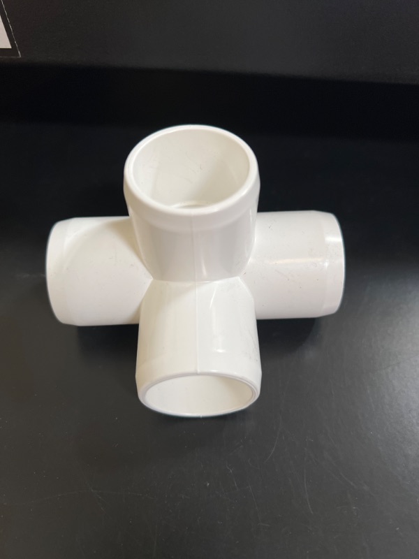 Photo 2 of 3/4" 4-way Tee PVC Fitting Connector  2 pcs 