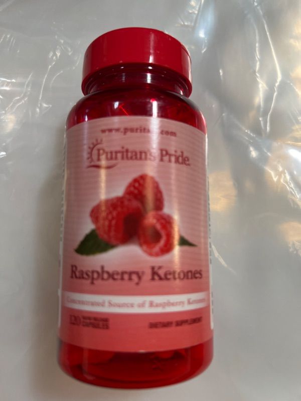 Photo 2 of  BB 10-2024  Puritan's Pride Raspberry Ketones 100 mg-120 Rapid Release Capsules