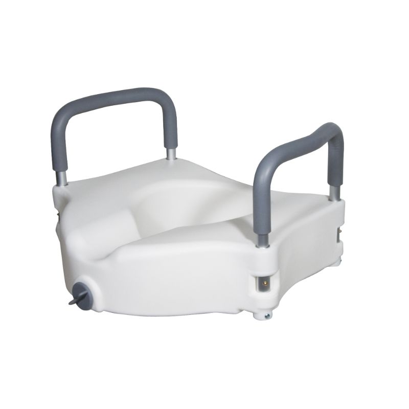 Photo 1 of Elevated Raised Toilet Seat W/ Removable Padded Arms, Standard Seat
