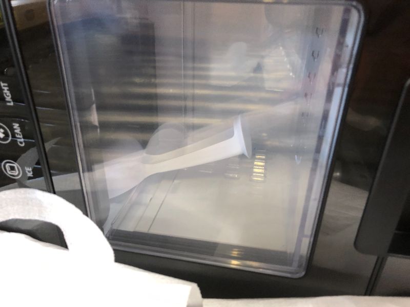 Photo 1 of Newair Nugget Ice Maker Countertop - 44lbs/Day, Countertop Sonic Ice Machine, Self-Cleaning & Refillable Water Tank, Pebble Ice Maker, Ideal for Home Office, Kitchen or Bar | Black Stainless Steel