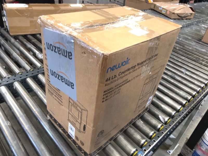 Photo 1 of Newair Nugget Ice Maker Countertop - 44lbs/Day, Countertop Sonic Ice Machine, Self-Cleaning & Refillable Water Tank, Pebble Ice Maker, Ideal for Home Office, Kitchen or Bar | Black Stainless Steel