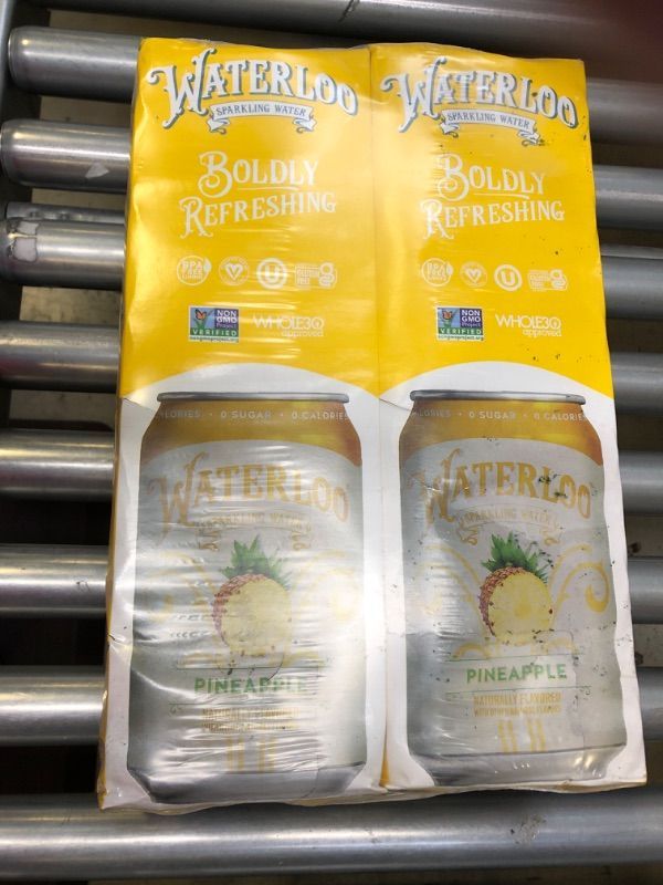 Photo 2 of BB 06/21/2024 // WATERLOO SPARKLING WATER 2/12 PACK PINEAPPLE