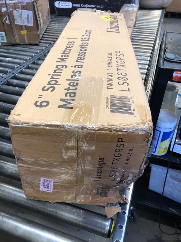 Photo 1 of Linenspa 6 Inch Mattress - Firm Feel - Bonnell Spring with Foam Layer - Mattress in a Box - Youth or Kids Bed - Guest Bedroom - Durable and Breathable Support - Affordable - Twin XL Size Twin XL 6 Inch Mattress Only