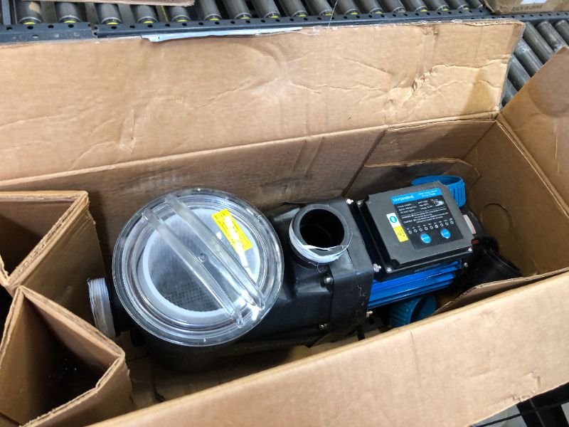 Photo 1 of VIVOHOME 1.5 HP Powerful Self Primming 6360 GPH Swimming Pool Pump w/Timer for Inground Pool 1.5" & 2.0'' PVC Pipe Fittings Energy Saving w/Strainer Basket