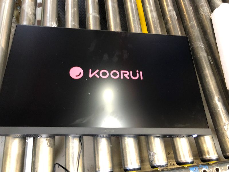 Photo 1 of KOORUI 24 Inch Computer Monitor Full HD 1920 x 1080p VA Display 75Hz 3000:1 Contrast Ratio with HDMI, VGA, Frameless, 75 x 75 mm VESA Mountable, Ergonomic Tilt, Black
