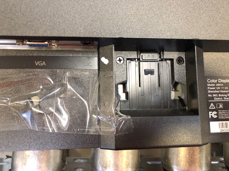 Photo 4 of KOORUI 24 Inch Computer Monitor Full HD 1920 x 1080p VA Display 75Hz 3000:1 Contrast Ratio with HDMI, VGA, Frameless, 75 x 75 mm VESA Mountable, Ergonomic Tilt, Black
