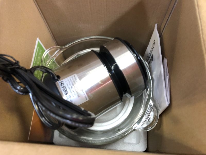 Photo 1 of Food Processor, 500W Electric Meat Grinder Food Chopper with Two 8 Cup Bowls & 2 Bi-Level Blades, 2 Speed Kitchen Cutter for Vegetable, Onion, Garlic, Meat, Nuts, and Baby Food, Black