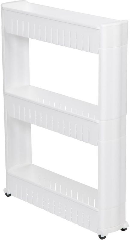 Photo 1 of 28" Slim Slide Out Storage Tower for Laundry, Bathroom, or Kitchen By Trademark Innovations
