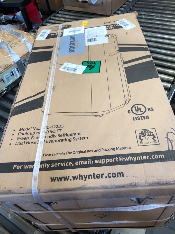 Photo 3 of  Whynter ARC-122DS 12,000 (7,000 BTU SACC) Elite Dual Hose Portable Air Conditioner Dehumidifier, Fan and Storage Bag, up to 400 sq ft, Grey Cooling Only