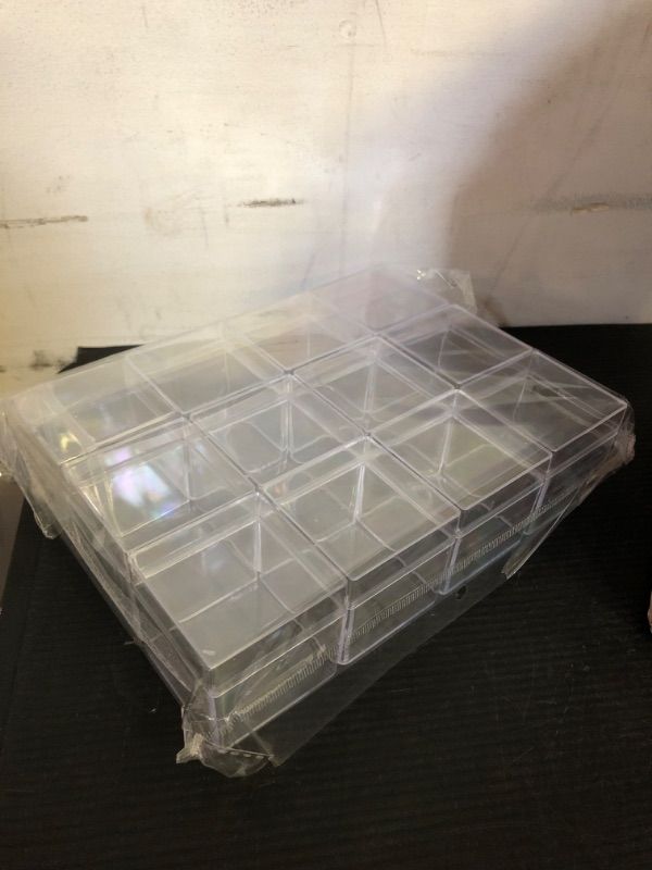 Photo 3 of 12 Clear Plastic Square Box Fillable Ornament Favor 2.375"