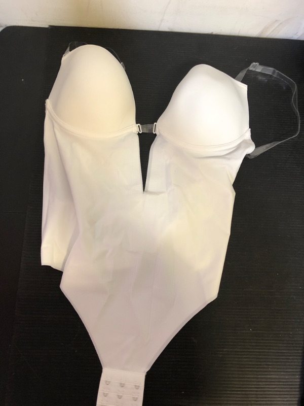 Photo 1 of Size S--Women Shapewear Backless Body Shaper Plus Size Plunge Invishaper Low Back Thong Bodysuits Open Crotch Daily Use Bra