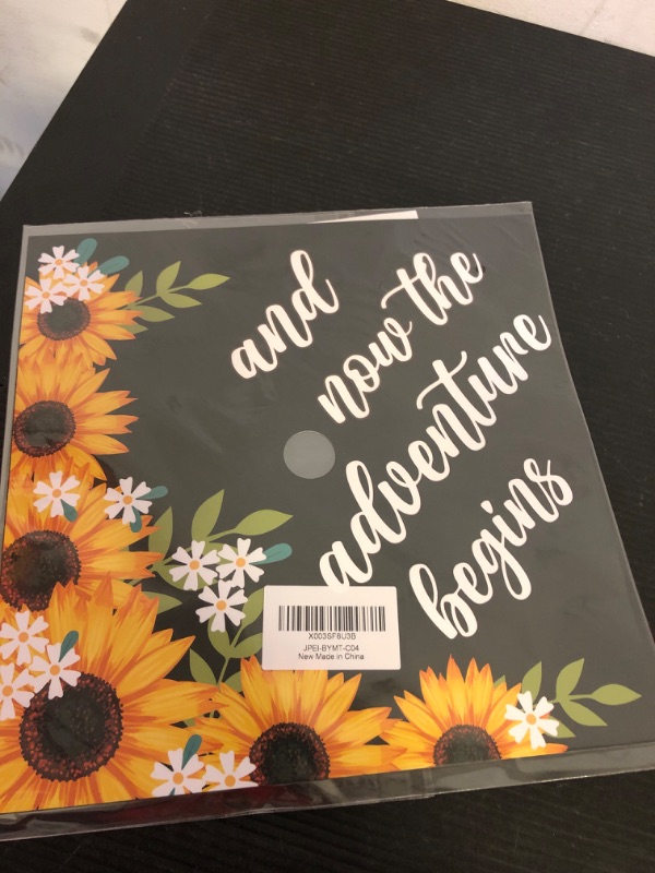 Photo 1 of Graduation Cap Topper, Sunflower Floral Motivational Quote Graduation Hat Topper Decor, 2023 Graduation Cap Decorations(Grad Cap is Not Included)-C04