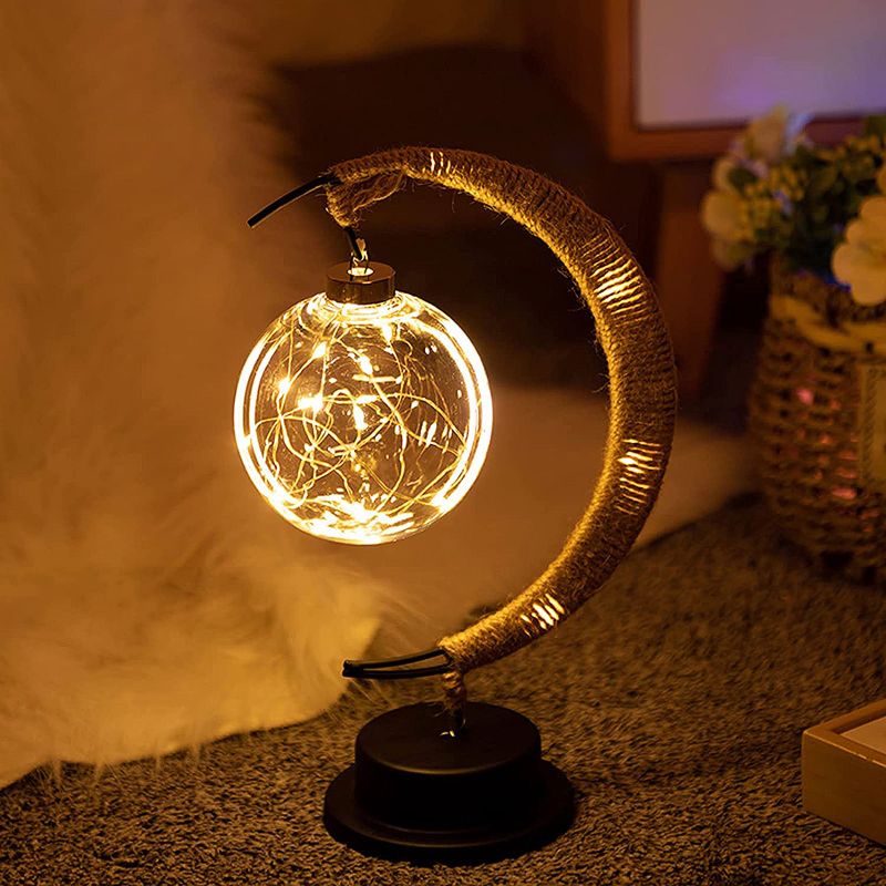 Photo 1 of 3 Pcs Moon Table Lamp Elegant Night Light Decorative 