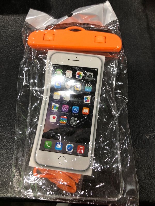 Photo 1 of phone dry bag (Orange)