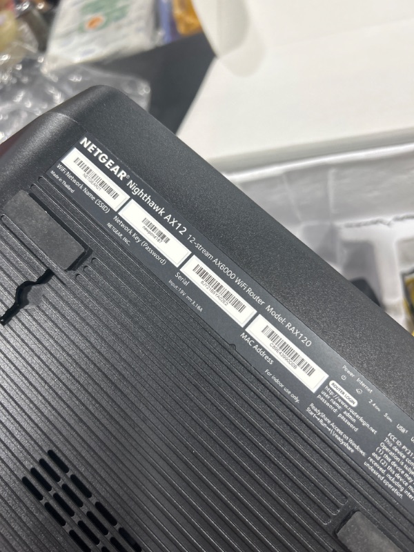 Photo 4 of NETGEAR Nighthawk 12-Stream WiFi 6E Router (RAXE500) | AXE11000 Tri-Band Wireless Speed (Up to 10.8Gbps) |New 6GHz Band | Coverage up to 3,500 sq. ft., 60 Devices AXE11000 WiFi 6E | 12 Streams with Tri-band