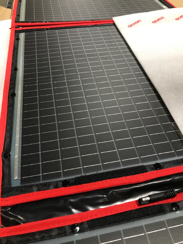 Photo 1 of DOKIO 160W 18V Portable Solar Panel Kit (ONLY 9lb) Folding Solar Charger with 2 USB Outputs for 12v Batteries/Power Station AGM LiFePo4 RV