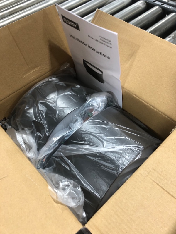 Photo 1 of FUDESY Dusk to Dawn Outdoor Lighting, Sensor Up Down Modern LED Wall Sconce Indoor, Black LED-Sensor