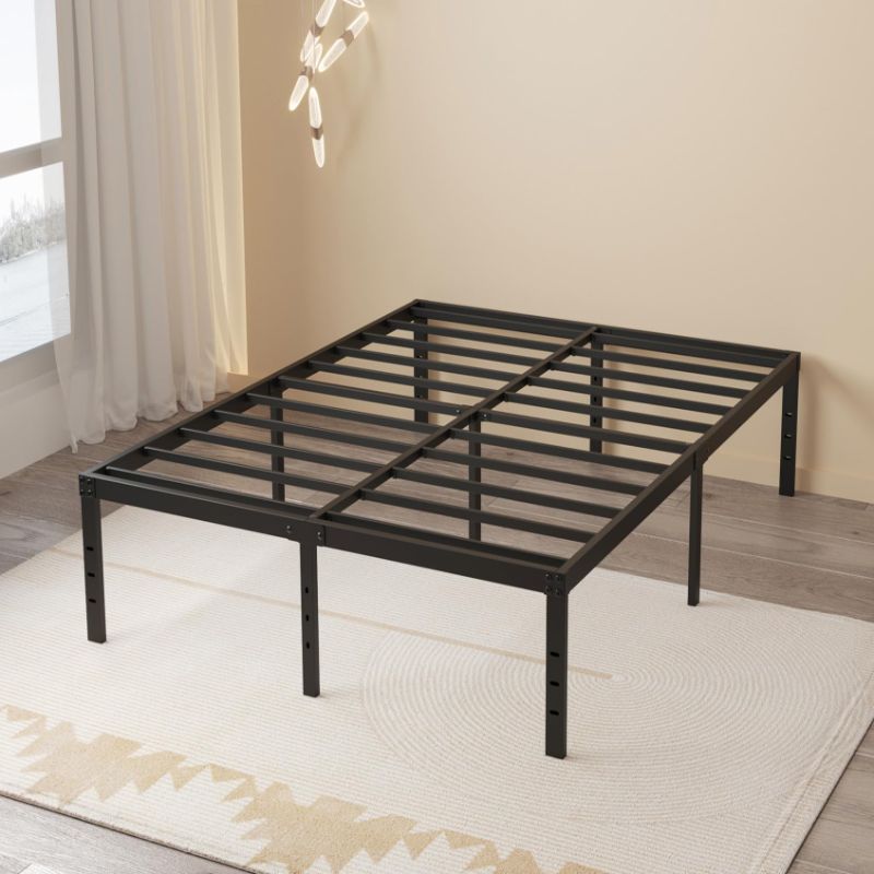 Photo 1 of 20 Inch CAL King Bed Frame No Box Spring Needed, Heavy Duty CAL King Platform Bed Frame Support Up to 3000 lbs, Easy Assembly