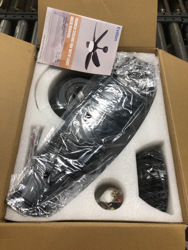 Photo 1 of 46 Inch Ceiling Fans with Lights and Remote/APP Control,Modern Downrods Flush Mount Ceiling Fan