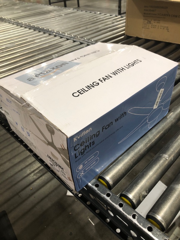 Photo 1 of 46 Inch Ceiling Fans with Lights and Remote/APP Control,Modern Downrods Flush Mount Ceiling Fan