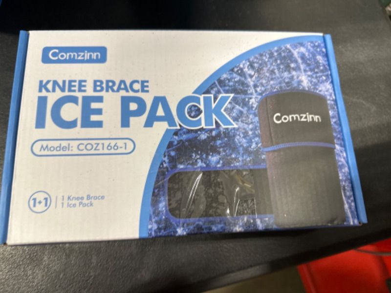 Photo 1 of Knee Ice Pack Wrap, Reusable ice Pack for Entire Knees, Cold Therapy Reduce Swelling, Spained Knee, Bruises, Knee Brace with Ice Pack Inserts 1+1