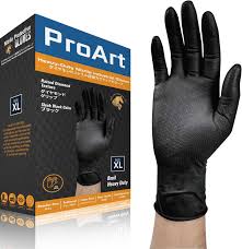 Photo 1 of Nitrile Gloves,8 Mil Gloves,Premium Diamond Texture Gloves SIZE L