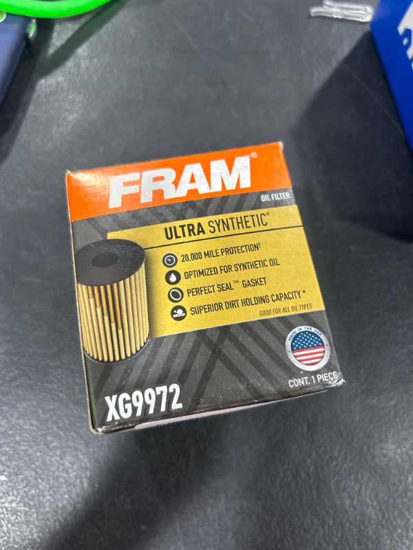 Photo 2 of FRAM Ultra Synthetic Automotive Replacement Oil Filter, Designed for Synthetic Oil Changes Lasting up to 20k Miles, XG12364 with SureGrip (Pack of 1)