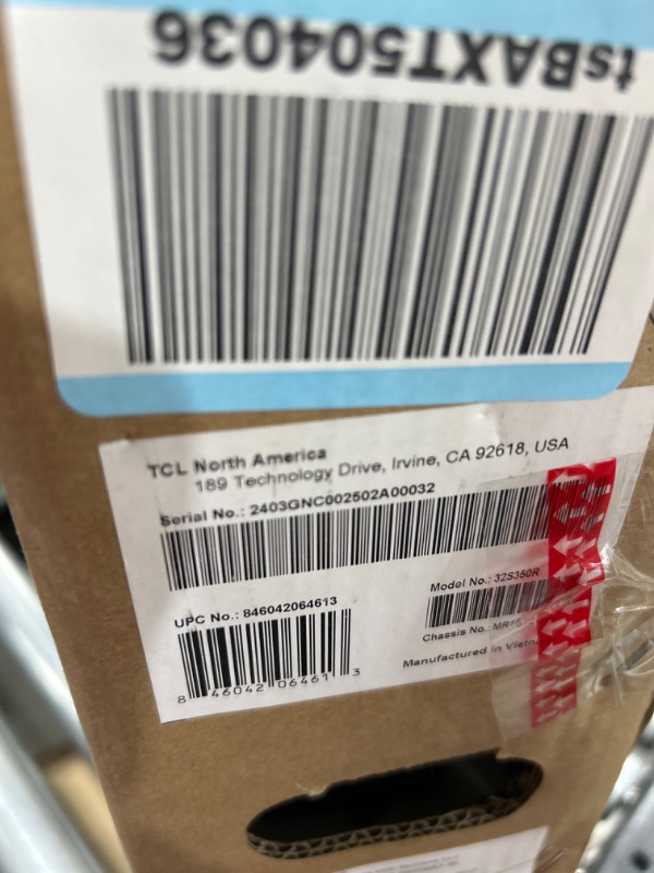 Photo 1 of TCL 32-Inch Class S3 1080p LED Smart TV with Roku TV (32S350R, 2023 Model), Compatible with Alexa, Google Assistant, and Apple HomeKit Compatibility, Streaming FHD Television,Black 32 inches