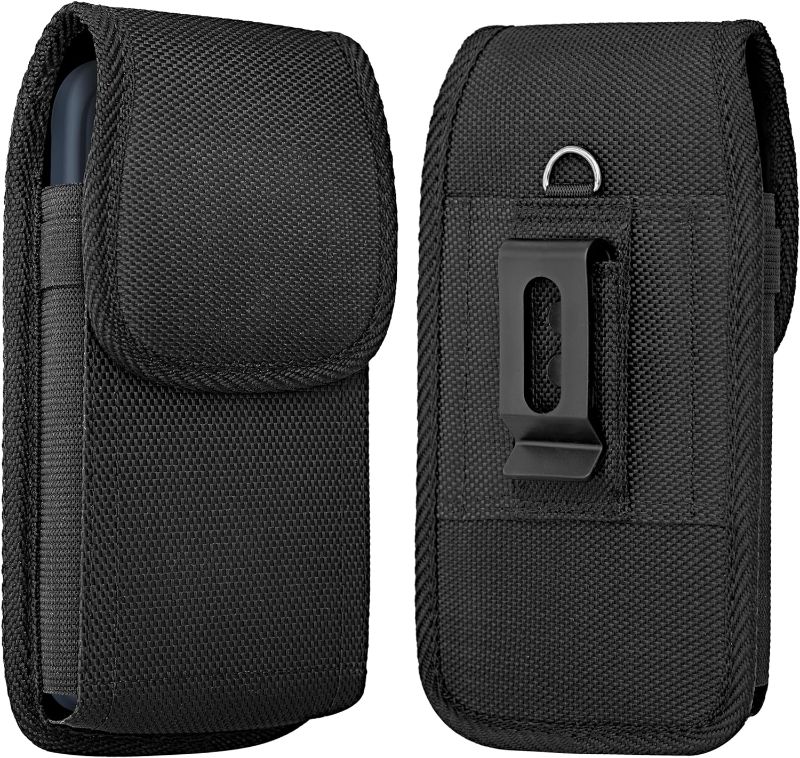 Photo 1 of 
NUVAVO Cell Phone Holster for iPhone 15, 15 Pro 14, 14 Pro 13, 13 Pro 12, 12 Pro, 11, XR, XS 10 Case with Belt Clip