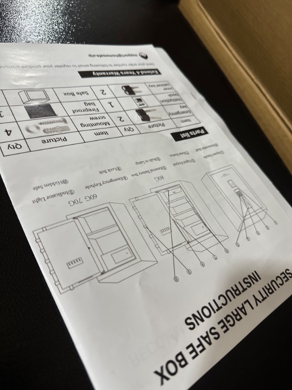 Photo 2 of 8.0 Cuft Extra Large Heavy Duty Home Safe with Fireproof Waterproof Bag, Anti-theft Home Security Safe Box with Electronic Keypad, Keys and Inner Cabinet, Large Digital Safe for Home Business Office

