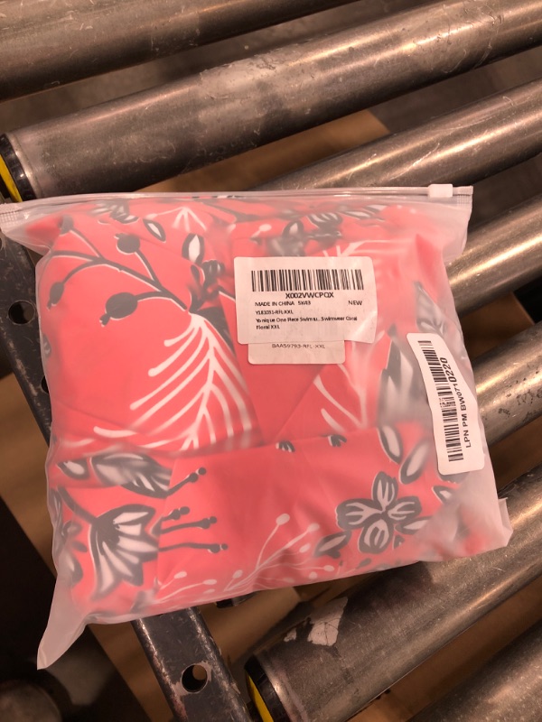 Photo 1 of Yonique One Piece Swimsuits for Women Modest Tummy Control Swimdress Vintage Bathing Suits Skirt Swimwear XX-Large Red Floral