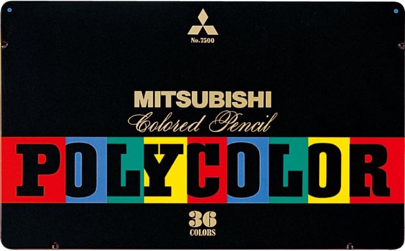 Photo 1 of ???? Mitsubishi Pencil K750036C Colored Pencils, Poly-Color No.7500, 36 Colors
